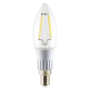 Lâmpada em Formato de Vela Led com Filamento 3 Watts E14 6000K Luz Branca Bivolt - 20172 - OUROLUX