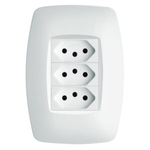 Conjunto 3 Tomadas 2P+T 20A 250 Volts Elegance - 3129 - FAME