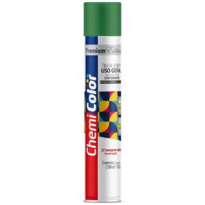 Tinta Spray 250ml Premium Edition para Uso Geral Verde Escuro - 680524 - CHEMICOLOR
