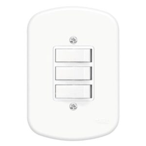3 Interruptores 10A 250V Blanc - 0656 - FAME