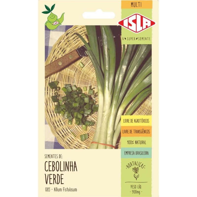 Sementes de Cebolinha Verde com 0,9 Gramas - 8521 - ISLA