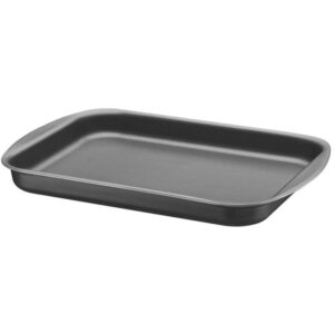 Assadeira Rasa e Retangular de Alumínio com Revestimento Interno e Externo Antiaderente Starflon T1 de Grafite 22 cm Brasil - 20053022 - TRAMONTINA