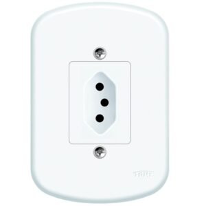 Conjunto Tomada 2P+T 10A 250 Volts Blanc - 1349 - FAME