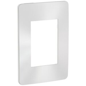 Placa 4x2 3 Postos Chrome Satin Branca - S732103419 - SCHNEIDER