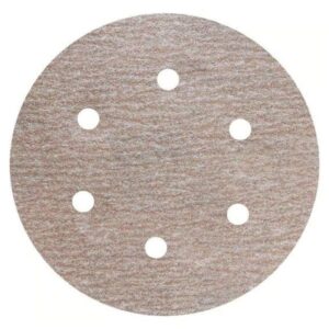 Disco de Lixa Seca com 6 Furos para Reparação Automotiva e Madeira A275 P120 152x1x6mm - 77696099919 - NORTON