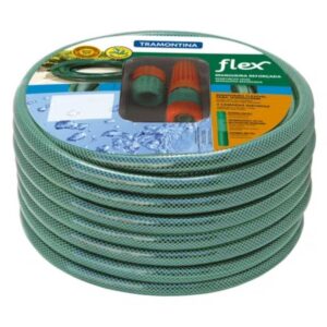 Mangueira Flexível 1/2"" de Engate Rápido para Jardim 25m - 79172250 - TRAMONTINA