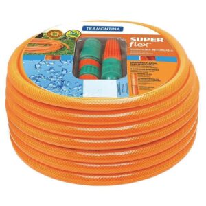 Mangueira Super Flexíve Para Jardim de 1/2"" Com 20 Metros Engate Rápido e Esguicho - 79212201 - TRAMONTINA