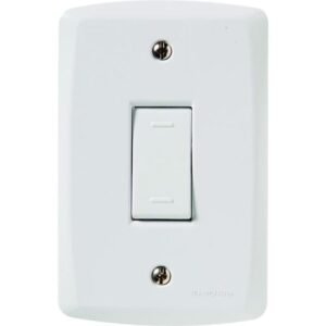 Conjunto Lux2 Branco 4x2 com 1 Interruptor Paralelo de 10 Ampères e 250 Volts - 57145002 - TRAMONTINA