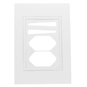 Placa 4x2 2 Interruptor 2 Tomadas com Suporte - RVB-1300/192 - RAVENNA