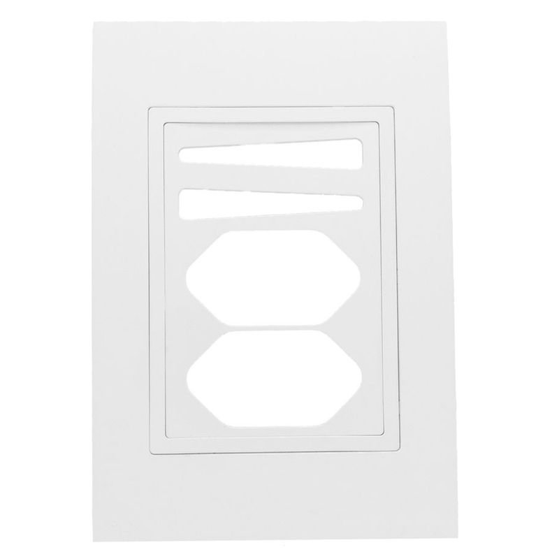 Placa 4x2 2 Interruptor 2 Tomadas com Suporte - RVB-1300/192 - RAVENNA