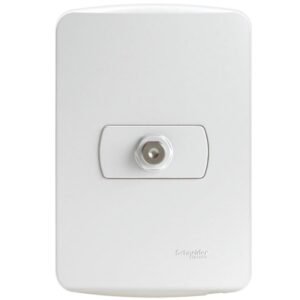 Conjunto Tomada para Antena de TV para Cabo Coaxial 9mm Branco Miluz - S3B64680 - SCHNEIDER