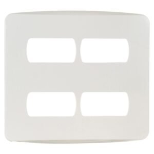 Placa 4x4 4 Postos Separados Branca Miluz - S3B77440 - SCHNEIDER