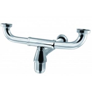 Sifão Duplo Regulável Cromada para Pia Americana 1.1/2"" x 2"" - VSM029CWC - ESTEVES