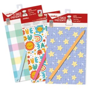 Kit Saco de Presente 25x37cm Bebe Sortido 1 Unidade - 350507 - CROMUS