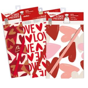 Kit Saco de Presente 30x44cm Romantica Sortidos 1 Unidade - 350009 - CROMUS