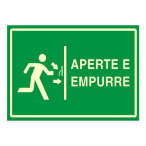 Placa pvc fotol.15x30 aperte e empurre - 315AP - SINALIZE