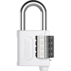 Cadeado de Zamac com Segredo Branco 40mm - 00505 - STAM