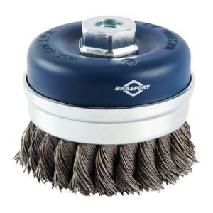 Escova de Aço Tipo Copo Trançada 65 x M14 - 7262 - BRASFORT