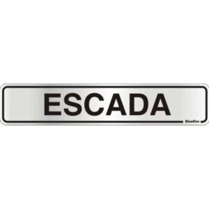 Placa auto-ades.5x25cm(escada) sinalize - 100AM - SINALIZE