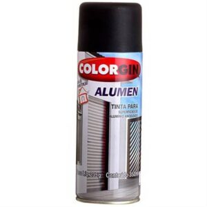 Tinta Spray Alumen Preto Fosco 350ml - COLORGIN
