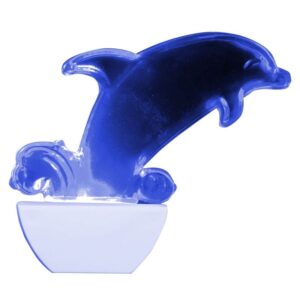 Abajour Luz Noturna Led Golfinho 220 Volts Azul - 8672 - BRASFORT