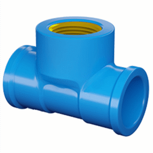 Tê 90 Soldavel Rosca Bucha de Latão 20X1/2 - 10322013 - FORTLEV