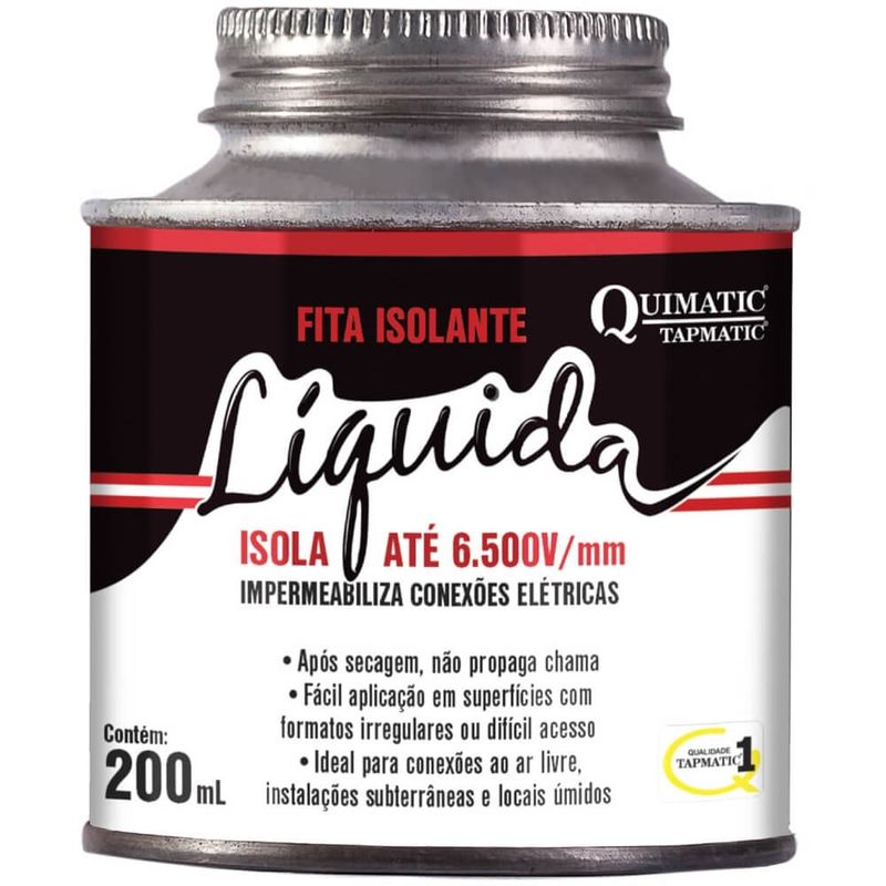 Fita Isolante Líquida Branca 200ml - BK1 - TAPMATIC