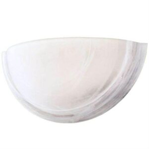 Arandela Laguna 30cm Murano 1x E27 Branca - 14844 - TASCHIBRA