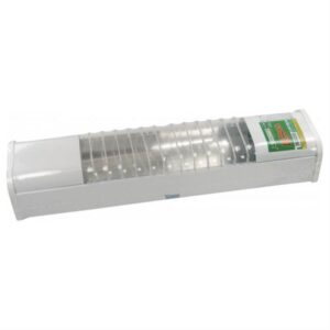 Luminária Compacta 2xE27 Chapa Branca - 12041 - TASCHIBRA