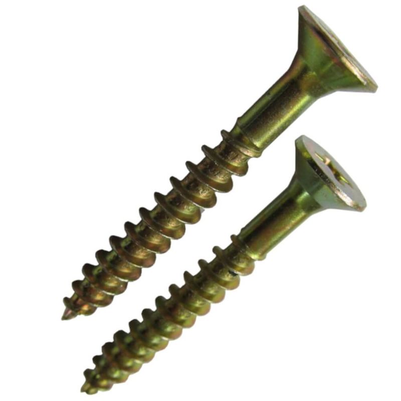 Parafuso para Aglomerado com Cabeça Chata PHS 5,0x40 com Cartela 10 Peças - PAG097 - FOXMIX