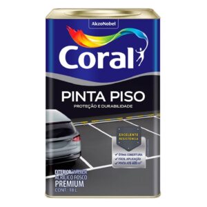 Tinta Acrílica Premium Para Piso Fosco Verde 18 Litros - CORAL