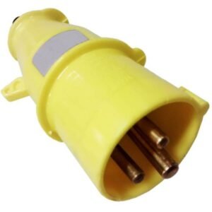 Plugue 2P+T 16A 100/130V 4H Amarelo - N-3074 - STECK