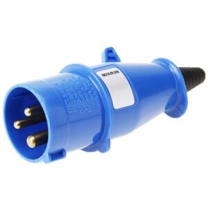 Plugue 2P+T 16A 200/250V 6H Azul - N-3076 - STECK