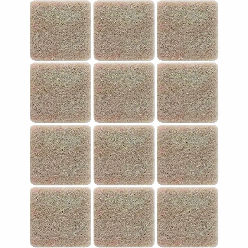 Feltro Sintético para Móveis Pesados Scotch Quadrado Marrom Grande 12 Unidades - HB004262729 - 3M