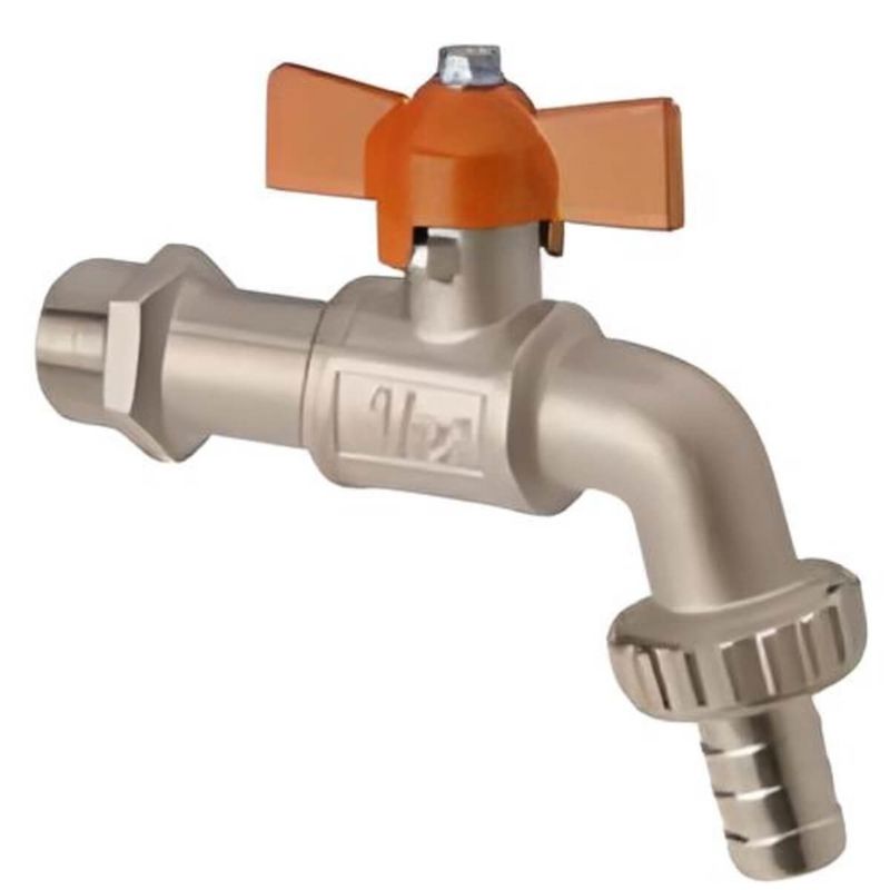 Torneira para Jardim Cromada Esfera com Borboleta 1/2"" - VTJ074CWB - ESTEVES