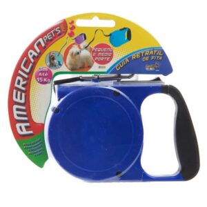 Guia Retrátil de Fita 3 Metros com capacidade de 15 kg - 155 - AMERICAN PETS