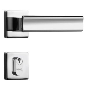 Fechadura para Porta de Entrada MZ640 Cromada 40mm com Roseta - 03640B3CR - PAPAIZ