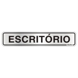 Placa auto-ades.5x25cm(escrit.) sinalize - 100AW - SINALIZE