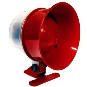 Sirene Bitonal Bivolt com Iluminação Vermelha Piscante Especial para Incêndio DNI - 4325 - KEY WEST