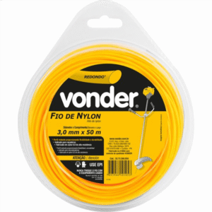 Fio de Nylon 3,00mm X 50 Metros Redondo - 3373300050 - VONDER