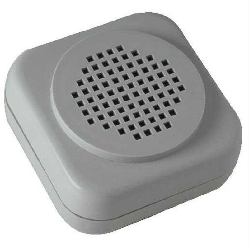 Campainha Eletrônica Quadrada de Sobrepor Cinza Claro Bivolt 127/220V - CE02.1 - DANVAL