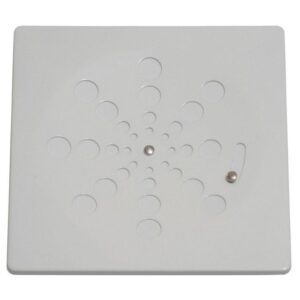 Ralo Grelha Quadrada 15cm Branca Sem Caixilho Com Fecho - ESTILMAX