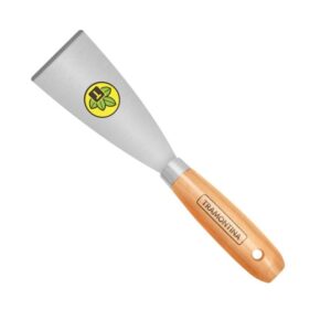 Espátula Rígida com 6cm em Aço Carbono e com Cabo de Madeira - 77394065 - TRAMONTINA