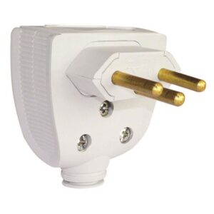 Plugue Profissional Reforçado 2P+T 10 Ampères Branco - 615832 - PIAL