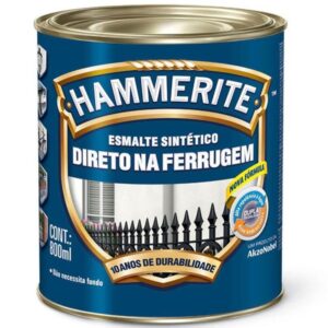 Esmalte Sintético Antiferrugem Hammerite Brilhante 800ml Preto - 5202873 - CORAL
