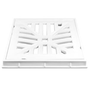 Grelha Reforçada Branca com Porta-Grelha 40 x 40 cm - 1638 - ESTRELA