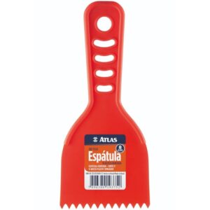 Espátula Plástica Dentada com Cabo - 151 - PINCÉIS ATLAS
