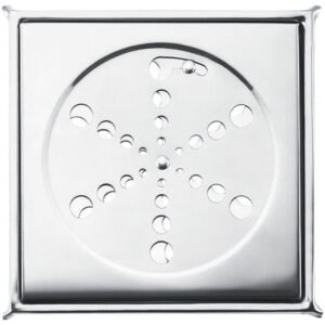 Grelha Inox Quadrada com Caixilho 15x15cm - PR7411 - PINCÉIS ATLAS