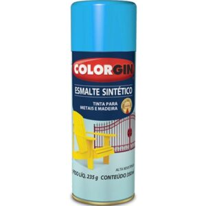 Tinta Spray Esmalte Sintético 350ml Azul Médio - 740 - COLORGIN