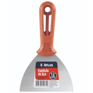 Espátula de Aço 12cm Carbono com Cabo Plástico - 175/12 - PINCÉIS ATLAS